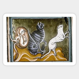 Medieval Cats Sticker